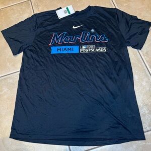Nike Men’s Black 2023 Postseason World Series Marlins Dri-FIT T-Shirt